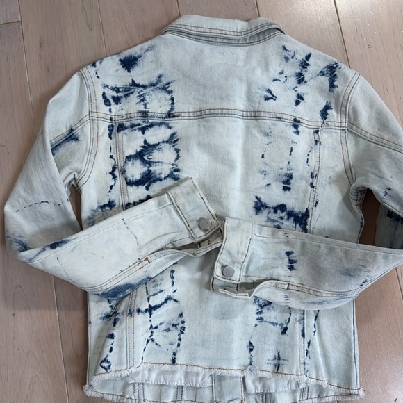 Tie-Dye Denim girls lycra stretch Jacket - Picture 9 of 9